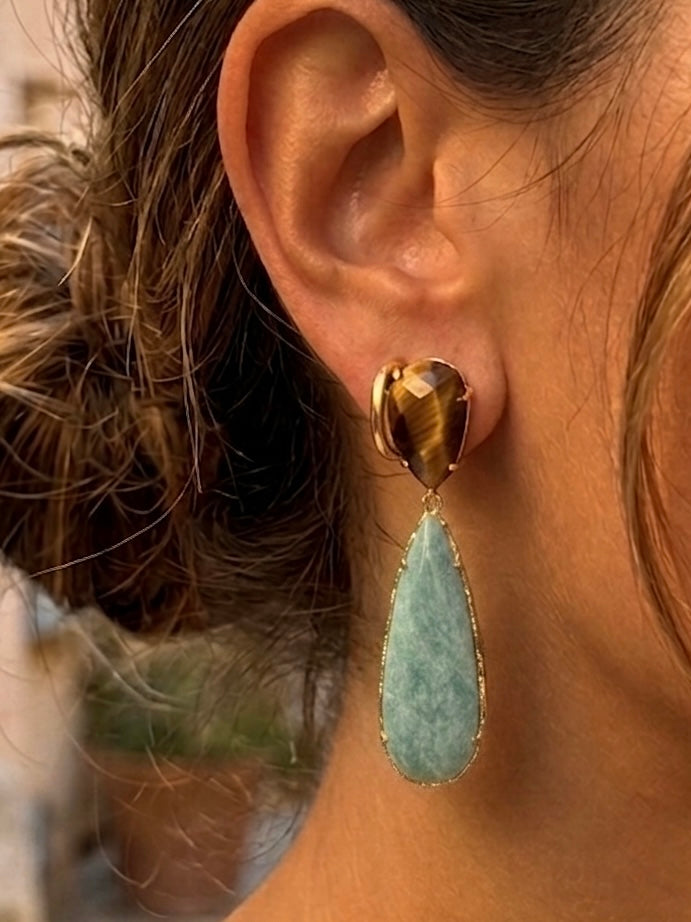 Aros Brise Amazonita