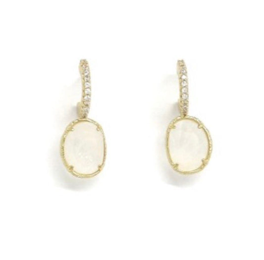 Aros Eclat Cuarzo Blanco