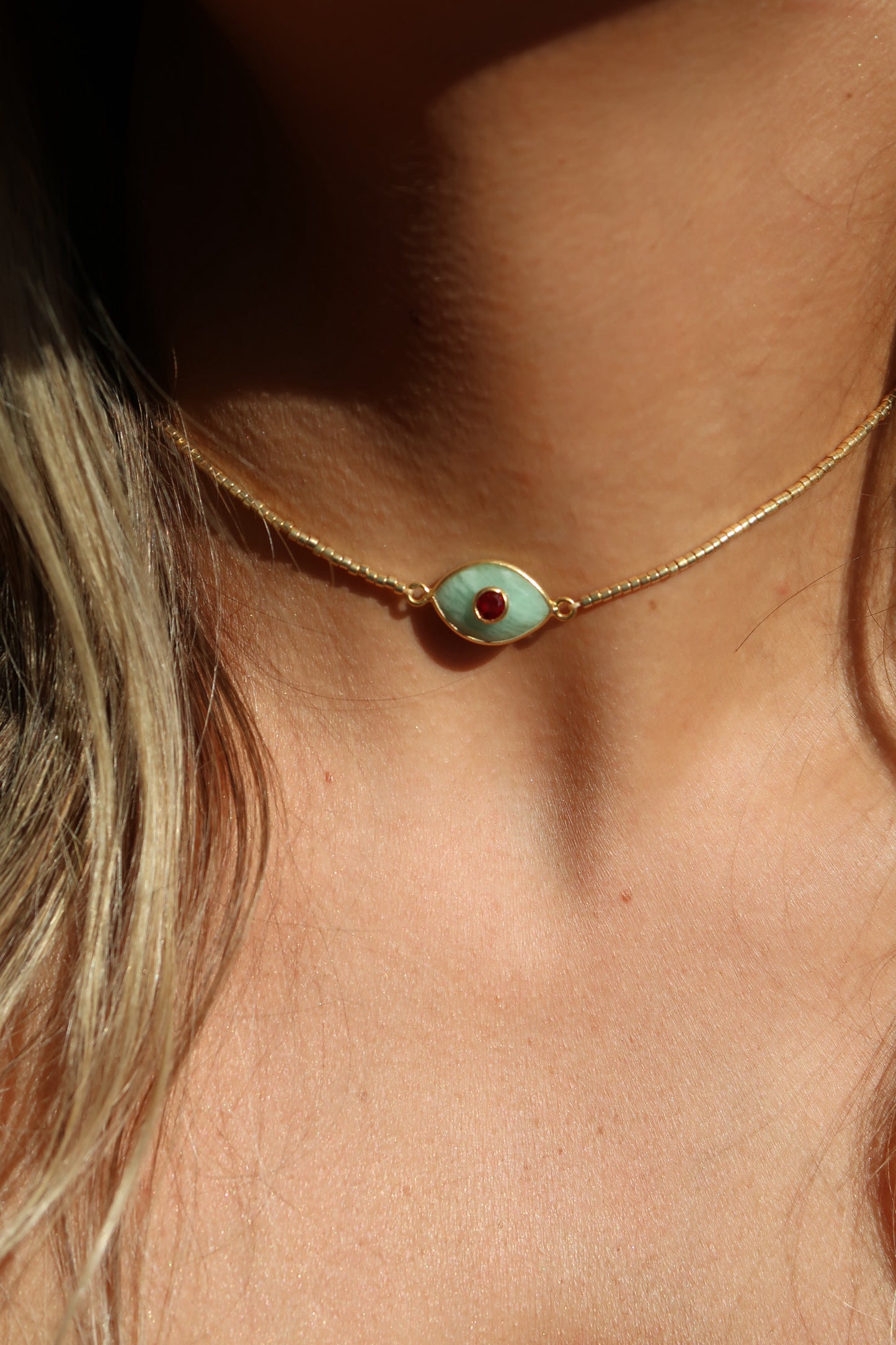 Choker Paris Amazonita