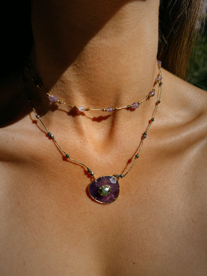 Collar Paulette Amatista