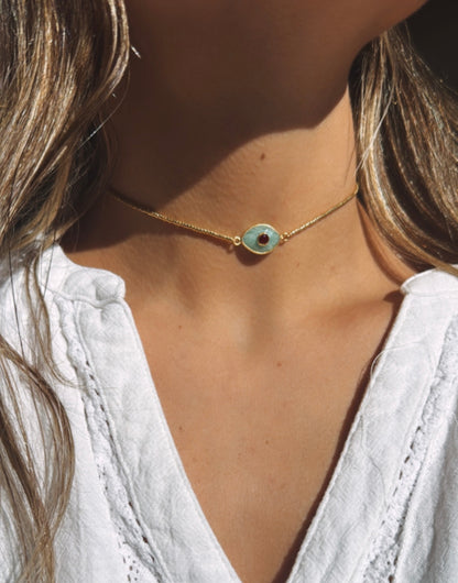 Choker Paris Amazonita