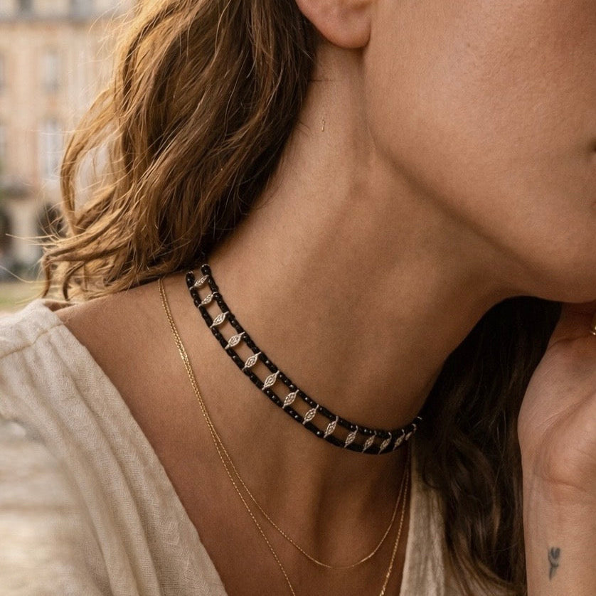Choker Maya Ónix