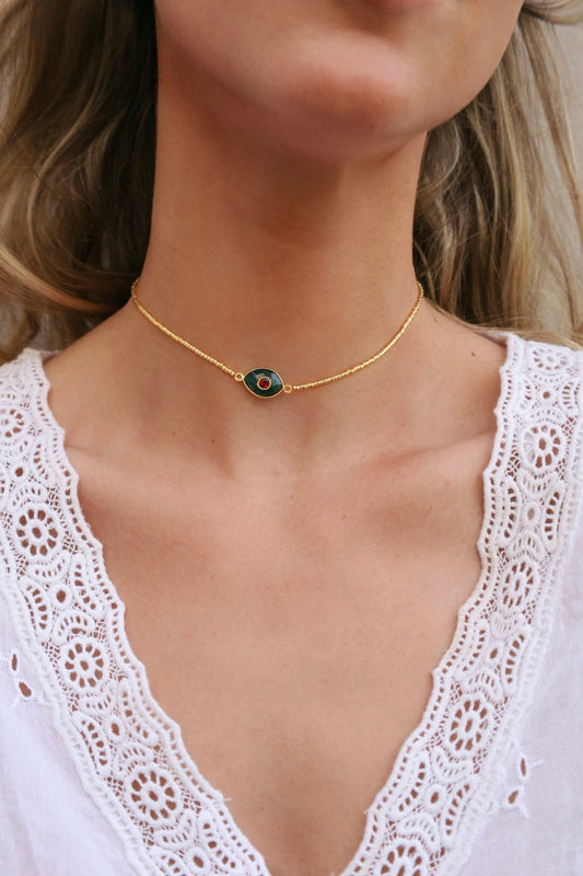 Choker Paris Raíz de Esmeralda