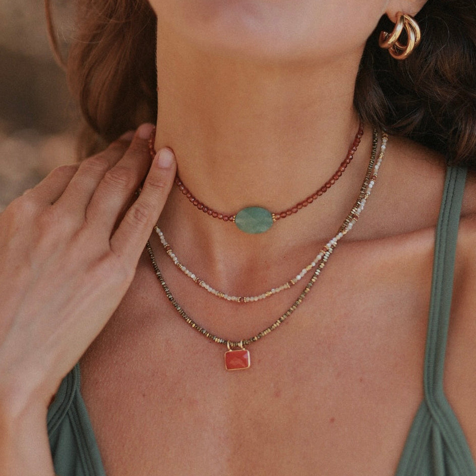 Collar Lara Cornalina