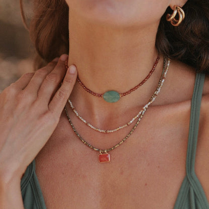 Collar Lara Cornalina