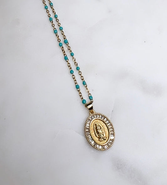 Collar Virgen Brillos