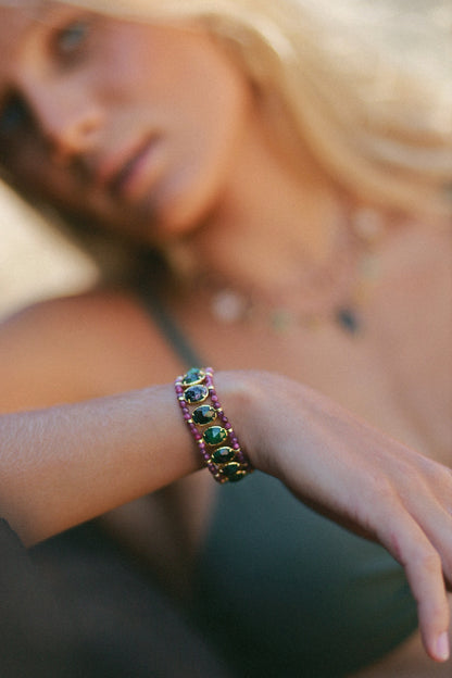 Pulsera Kaya Turquesa Africana