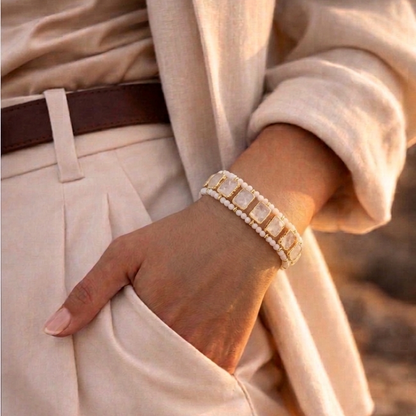 Pulsera Kaya Agata Blanca