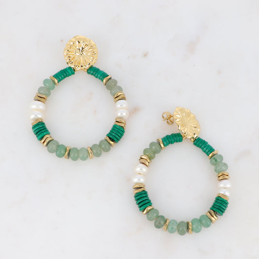AROS MAELIÉ AGATA VERDE GOLD