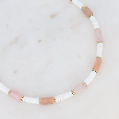 COLLAR NOLA CUARZO ROSADO