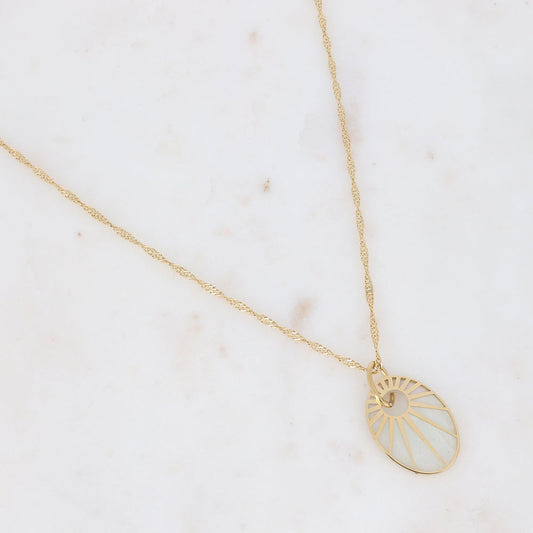 COLLAR CAMEO NACAR GOLD