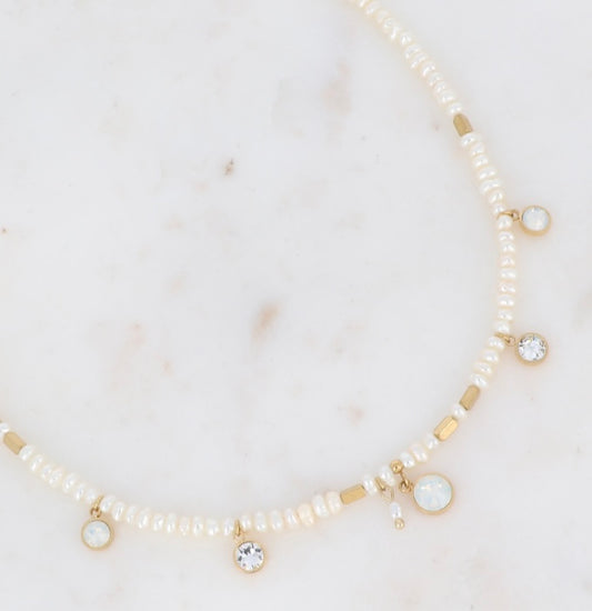 COLLAR MARGAUX OPALO BLANCO